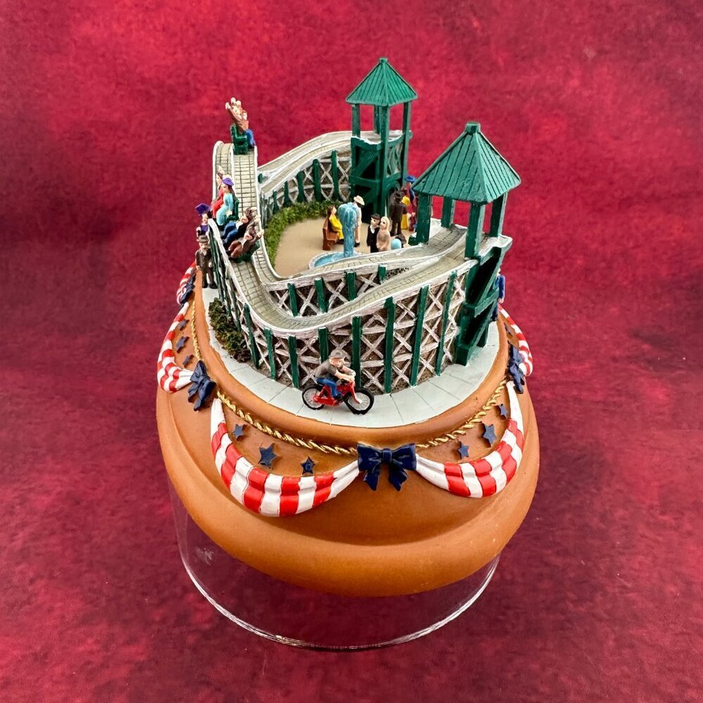 VINTAGE LIBERTY FALLS "ROLLER COASTER" MUSIC BOX # AH999 - Picture 5 of 10